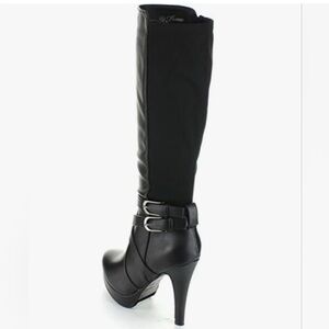 Elegant Forever Della - Triple Ankle Strap, Knee-high Heel Boots - Size 6.5